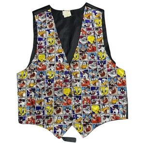 Looney Tunes Vintage Character Print 90s Vest